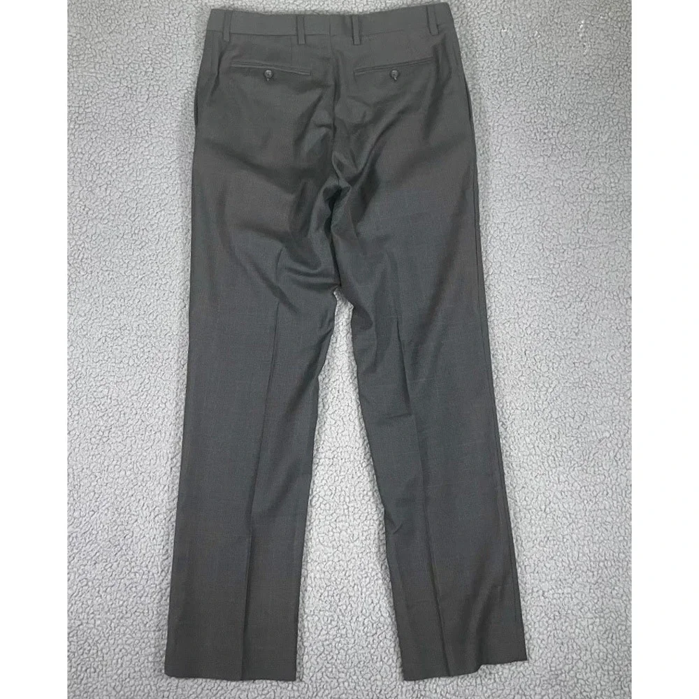 Banana Republic Classic Fit Mens 32x34 Charcoal Grey 100% Wool Dress Pants